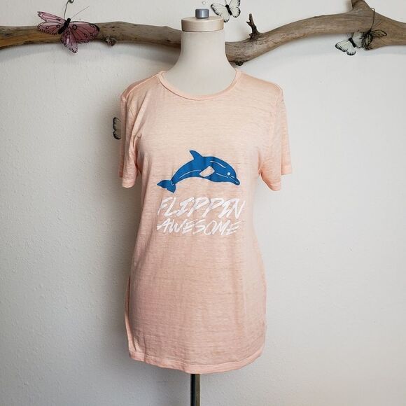 Threads 4 thought burnout dolphin graphic tee - Picture 1 of 6